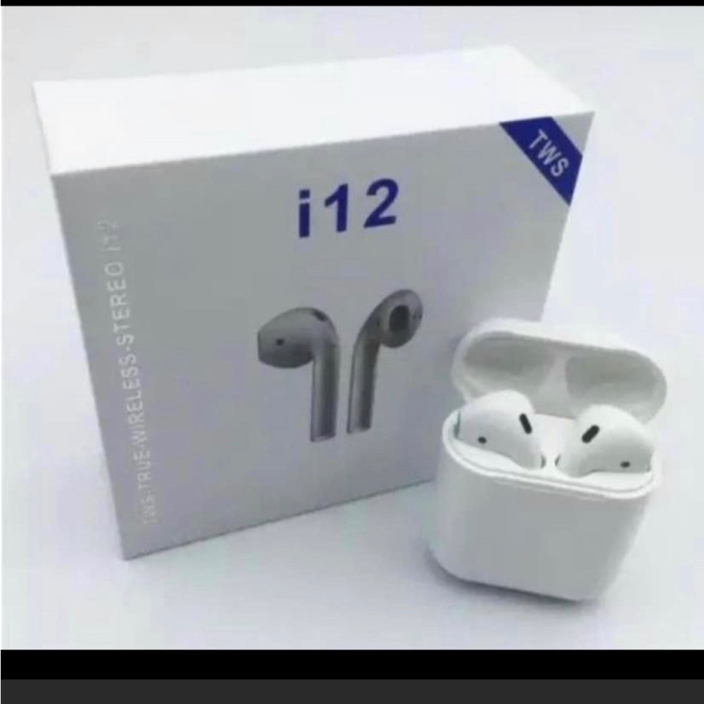 i12 TWS True-Wireless-Stereo Earbuds 5.0 i12 Bluetooth Earbuds With Charging Box